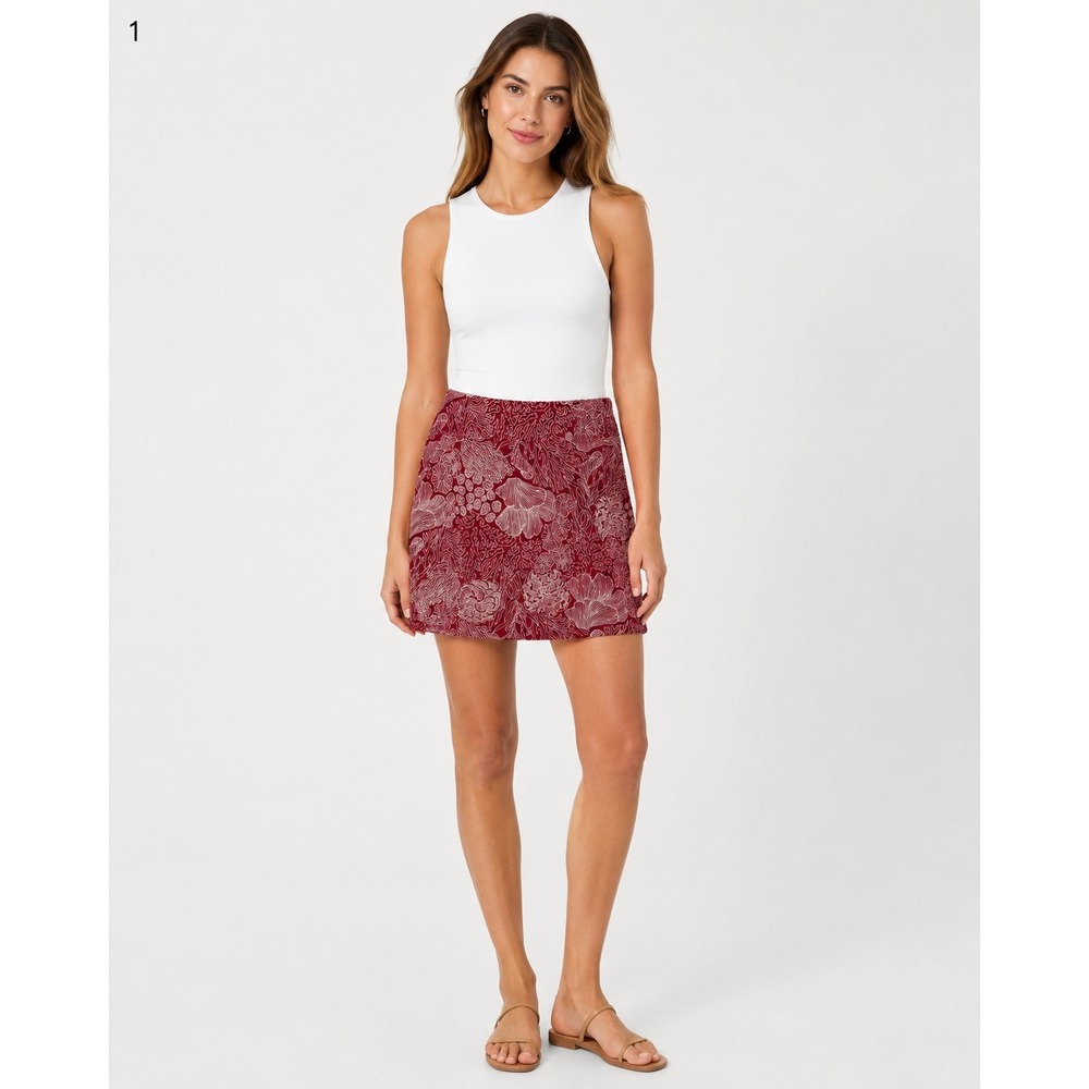 Tommy Bahama Golf Tennis Skort Active Skirt Womens Small Purple Ocean Life